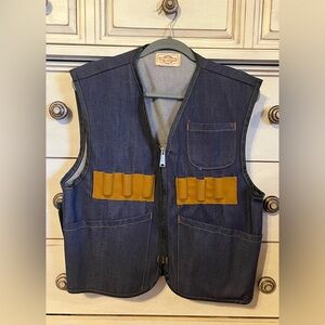 Vintage Saftbak denim hunting vest. Men’s size L